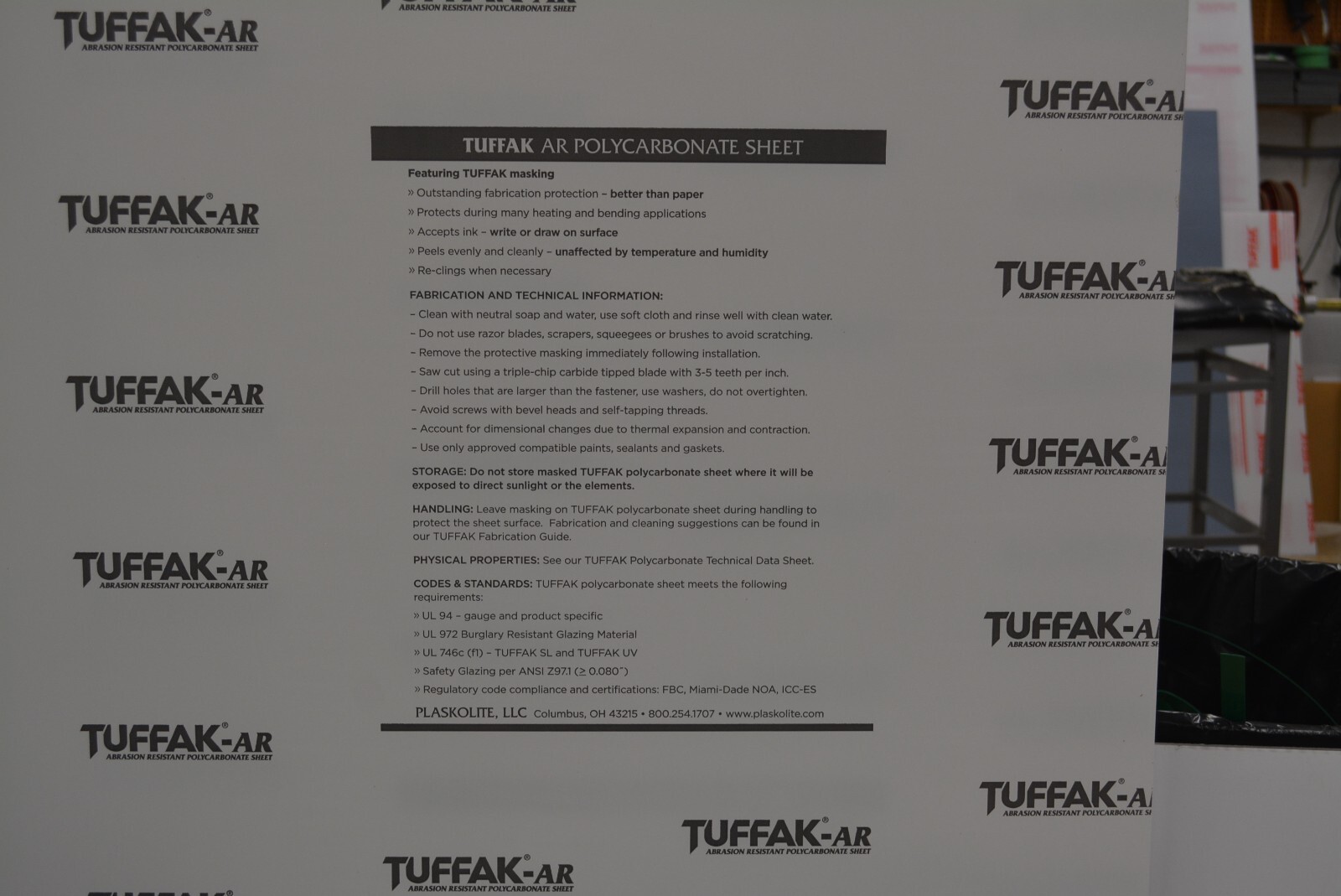 Polycarbonate Scratch Resistant Clear Sheet MR10 Lexan 1/8" CHOOSE A SIZE