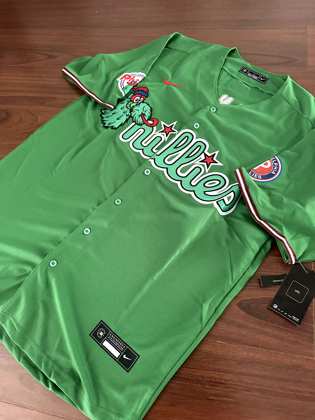 NEW Custom Mens Philadelphia Phillies Philly Phanatic Stitched Jersey USA Seller