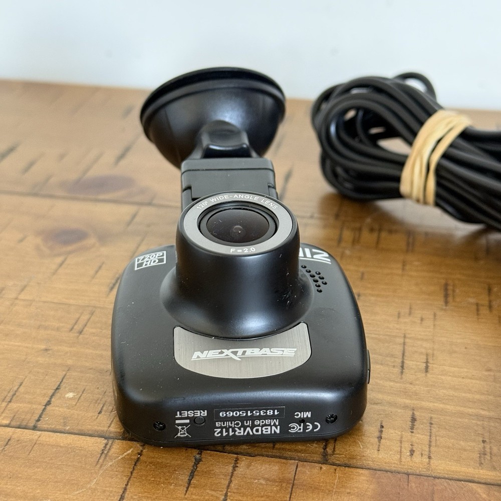 Next Base 112 Dashcam HD 720p USB Micro SD Needed NBDVR112 Black Tested Working