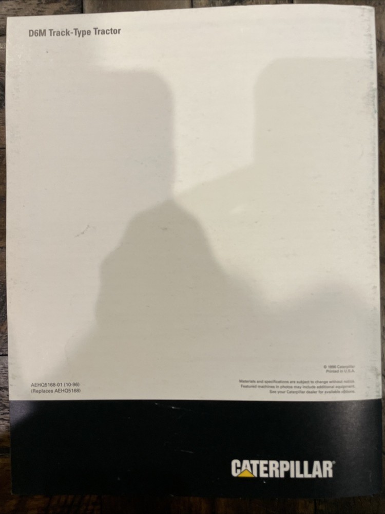 Caterpillar D6M Brochure ‘96