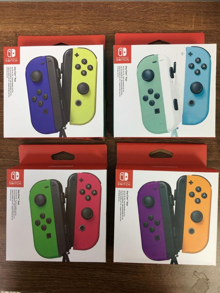 Nintendo Switch 1 Pair Joy-Con Controller With Strap, Multiple Color Available