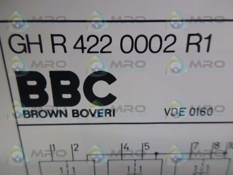 BBC GHR4220002R1 RELAY DELAY MODULE NSNP