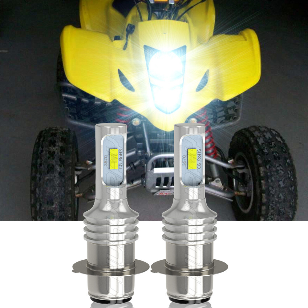 For Suzuki LTZ 400 Z400 QUADSPORT 2003–08 LED HeadLight Bulbs Pair White H6M