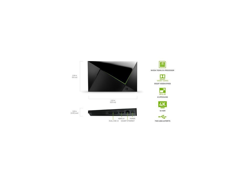 NVIDIA SHIELD Android TV Pro - 4K HDR Streaming Media Player - High Performance,