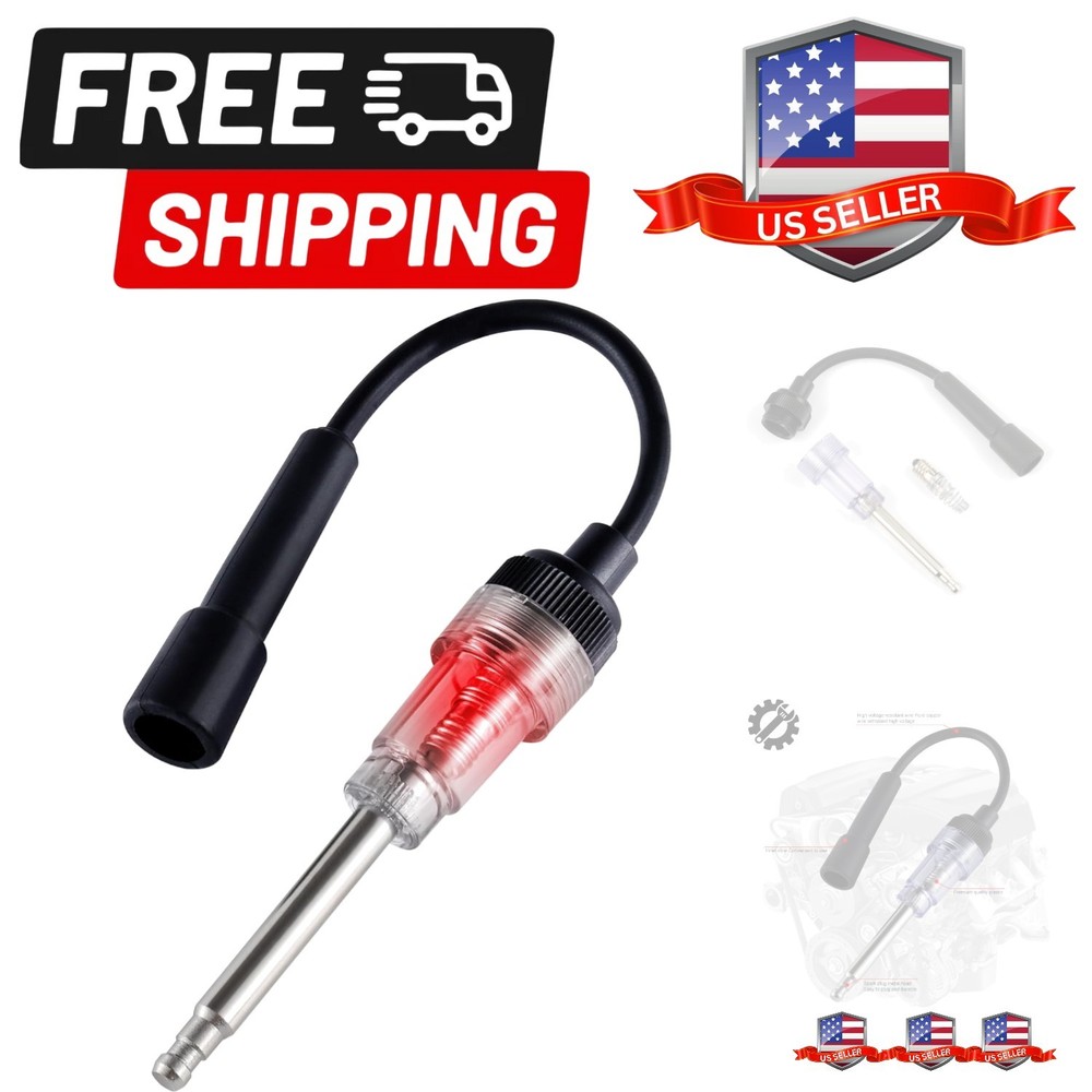 Inline Spark Plug Tester, Plug-in Engine Ignition Tester, Car Exterior Access...