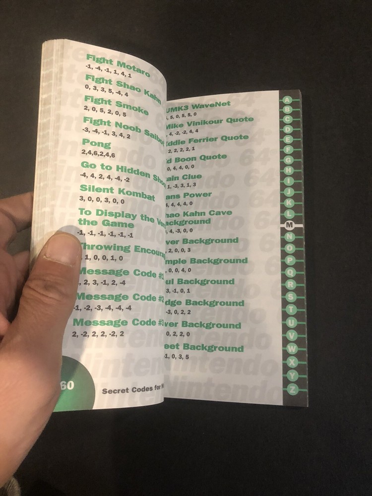 secret codes for Nintendo 64 strategy guide