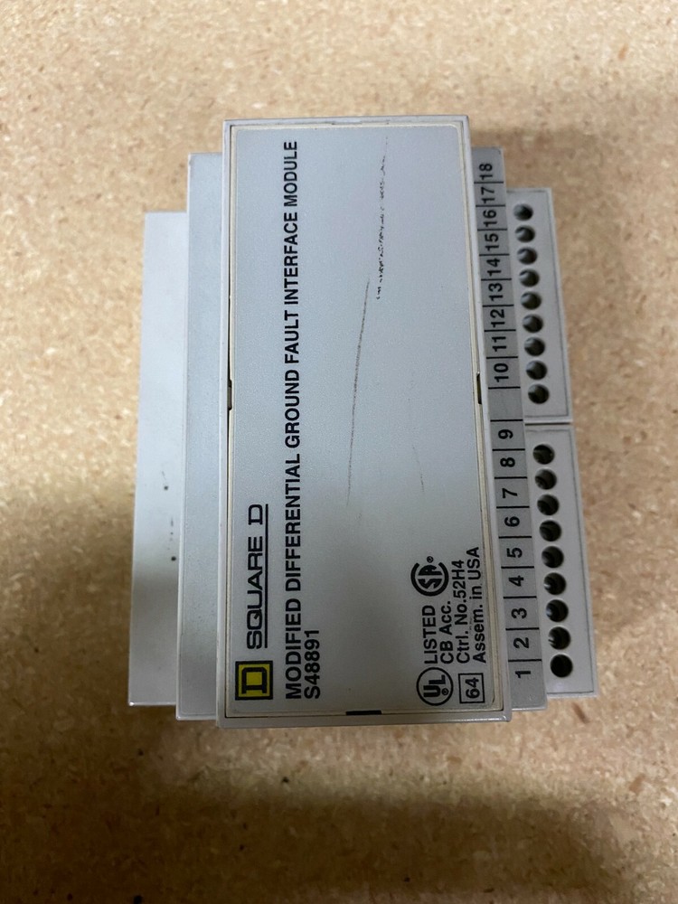 SQUARE D S48891 MODIFIED DIFFERENTIAL GROUND FAULT INTERFACE MODULE