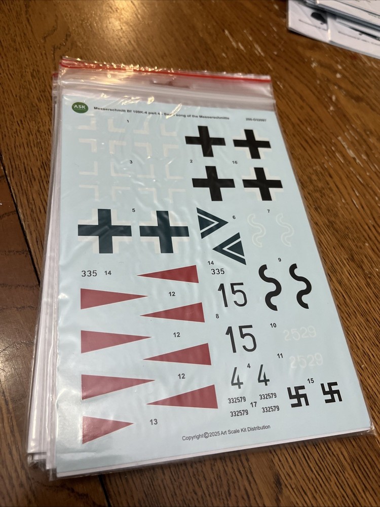 1/32 ASK Decals #D32097 Bf109K-4 Part 4