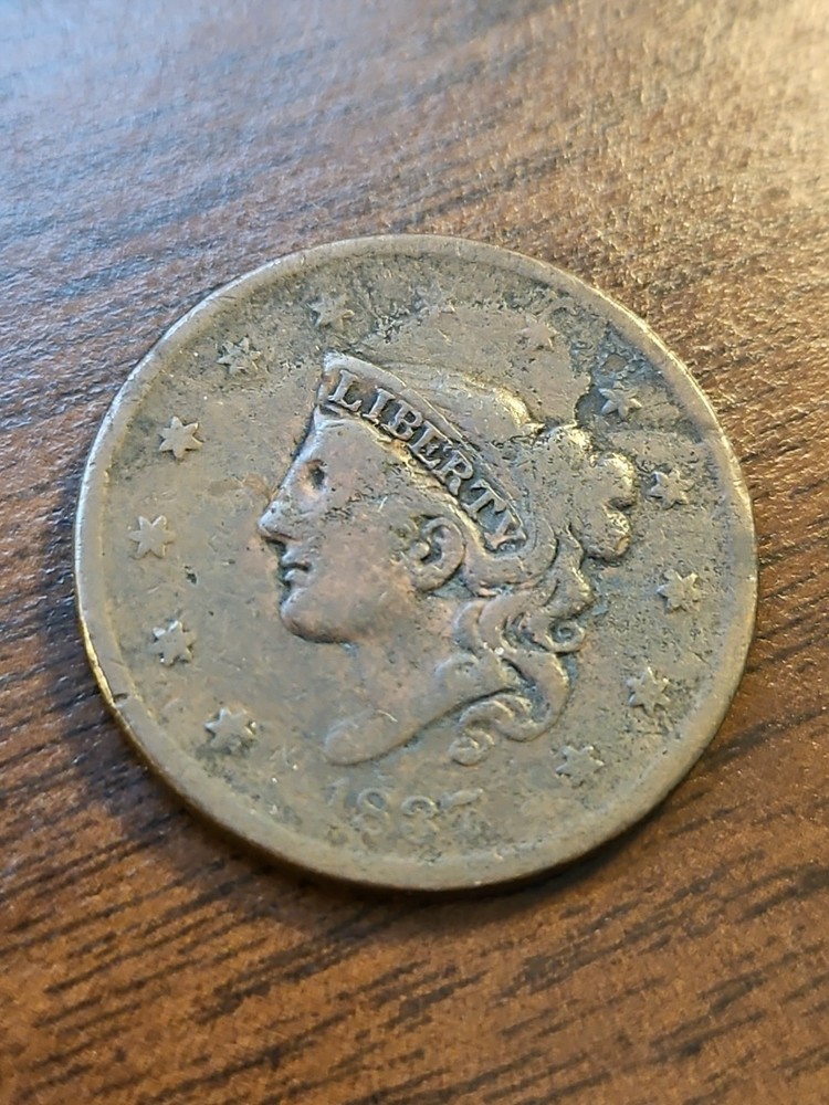1837 Coronet Head Large Cent