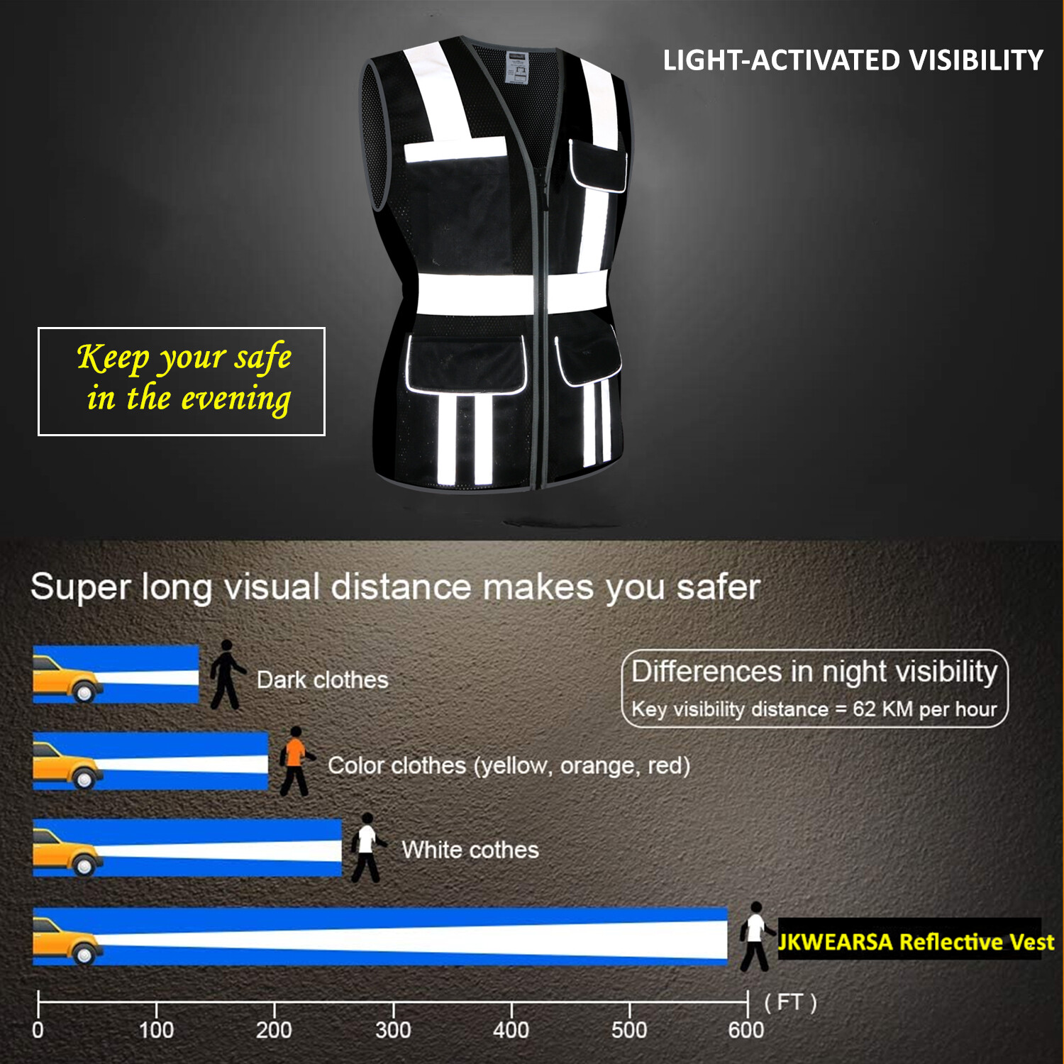 High Visibility Women Safety Vest Reflective Breathable Mesh Work Vest For Lady