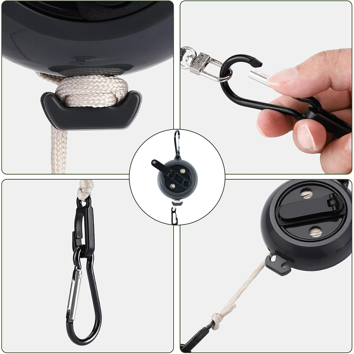 Outdoor Retractable Clothes Reel ClothesKit 33Ft Dryer Clothes Washing Line