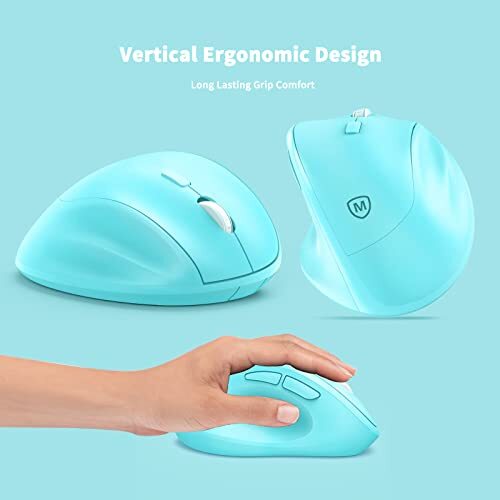 Ergonomic Wireless Mouse with USB Receiver for PC Computer Laptop and Desktop...
