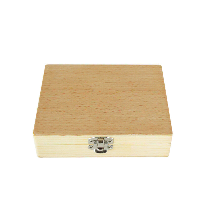 Wooden Microscope Slide Box Rectangle Hold Cabinet Slides Holder Case Storage