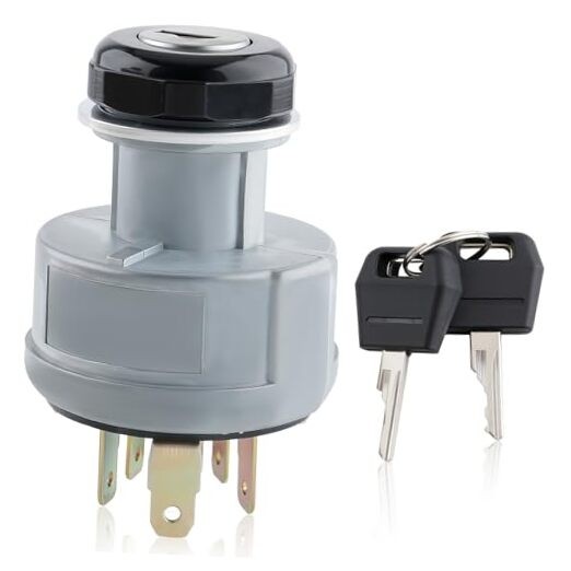 Ignition Switch with 2 Keys Compatible with Case IH Tractor Models 1080B 1150G