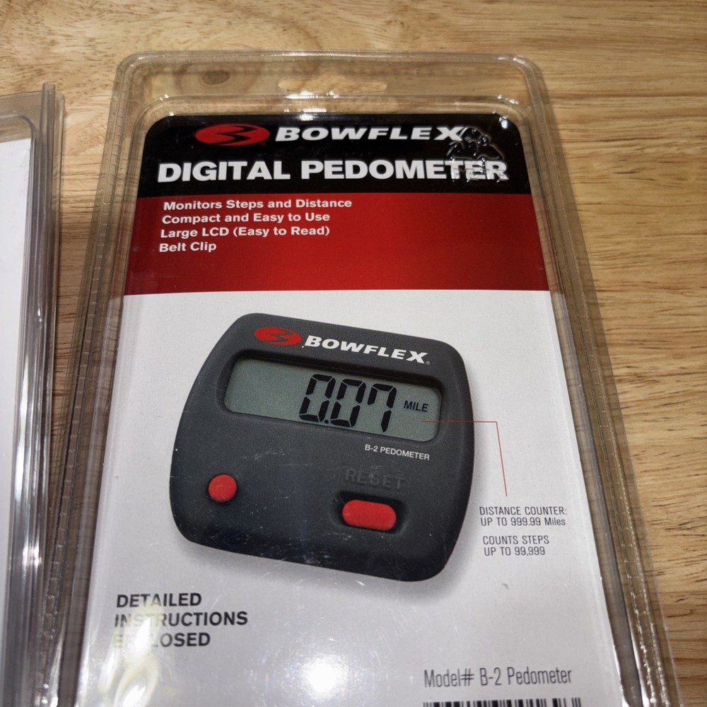 Set Of 2 Digital Pedometers-AARP&Bowflex