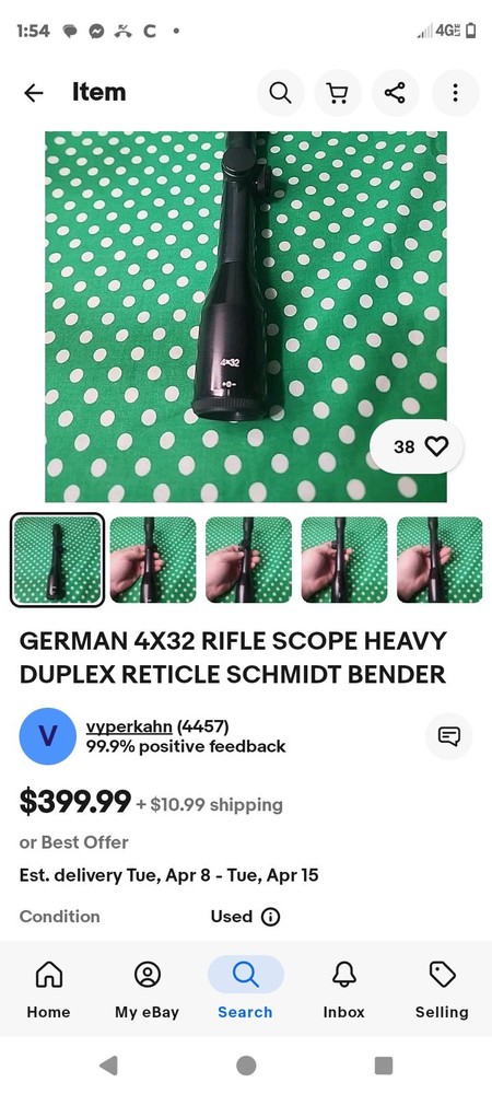Heavy Duplex Hunting Rifle Scope 4x23