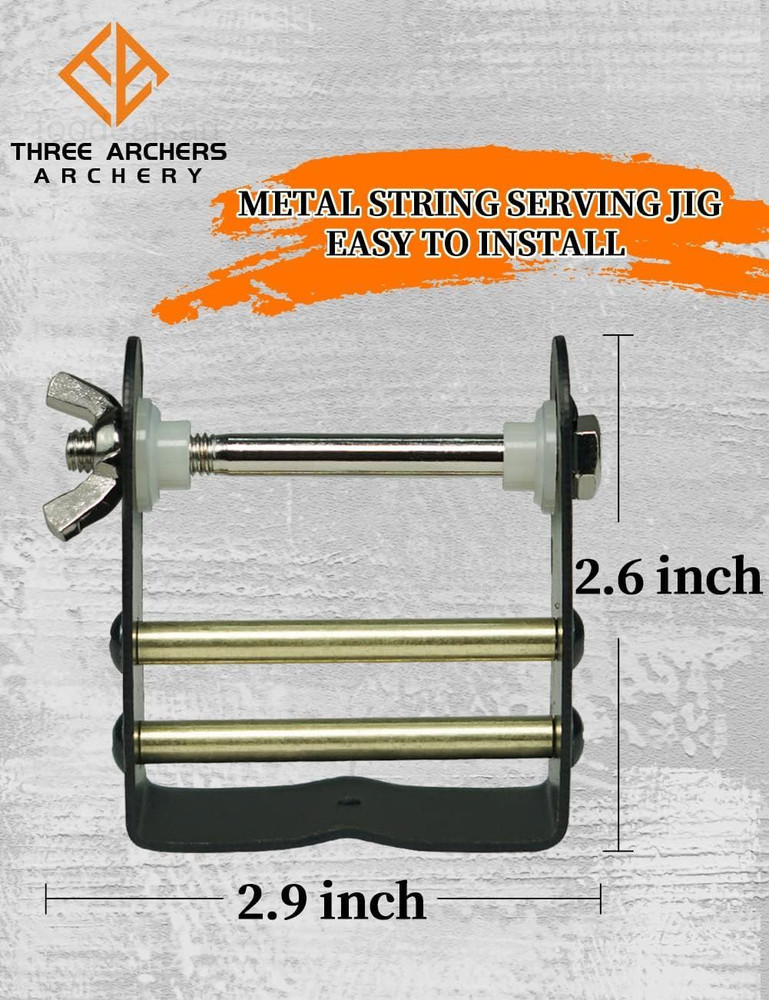 Bowstring Serving Thread String Jig 120 BLACK&WHITE