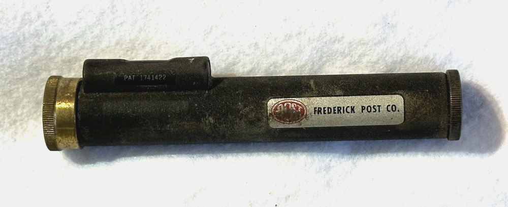 Frederick Post Handheld Bubble Level Survey Transit Scope Monoscope Leather Case