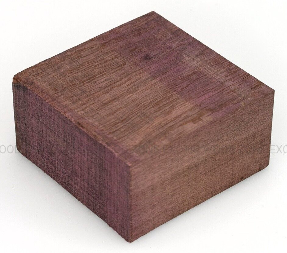 PURPLEHEART ROSETTE BLANK 6"X 6"X 3/8" WOOD TURNING LUMBER -FREE SHIPPING