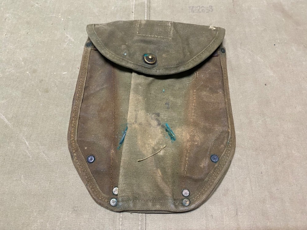 ORIGINAL WWII US ARMY M1943 M43 COMBAT FIELD SHOVEL CARRIER COVER-TRANSITIONAL