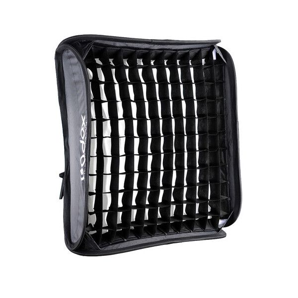 Godox 80X80cm Flash Speedlite Grid Softbox+S2 Bowens Bracket With Carry Case