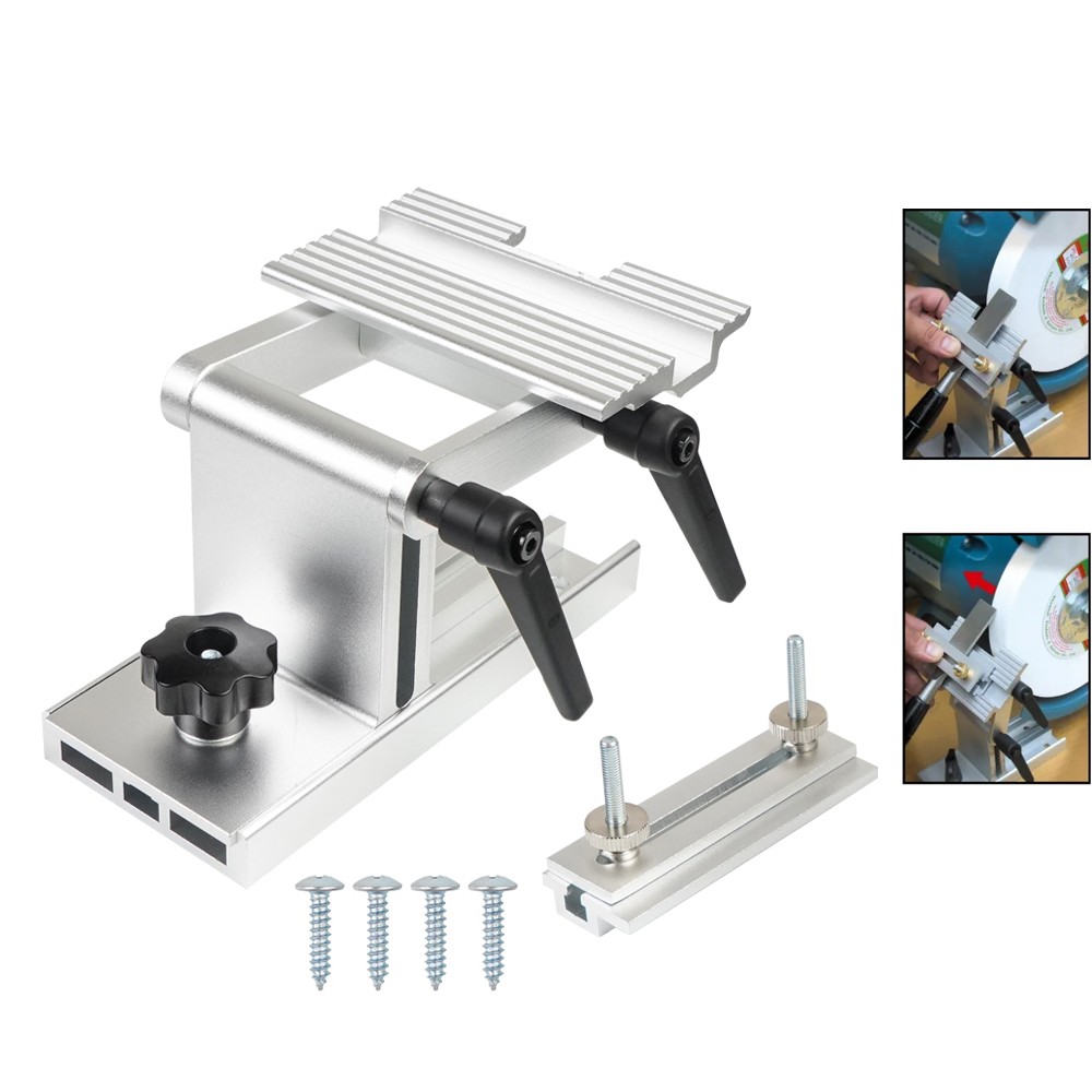 Adjustable Tool Rest Sharpening Jig for 6" or 8" Bench Grinder and Sander
