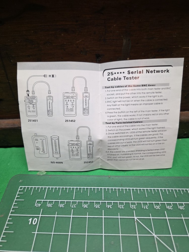 Multi Function LED Network Cable Tester for BNC RJ45, RJ11, RJ12 with Case