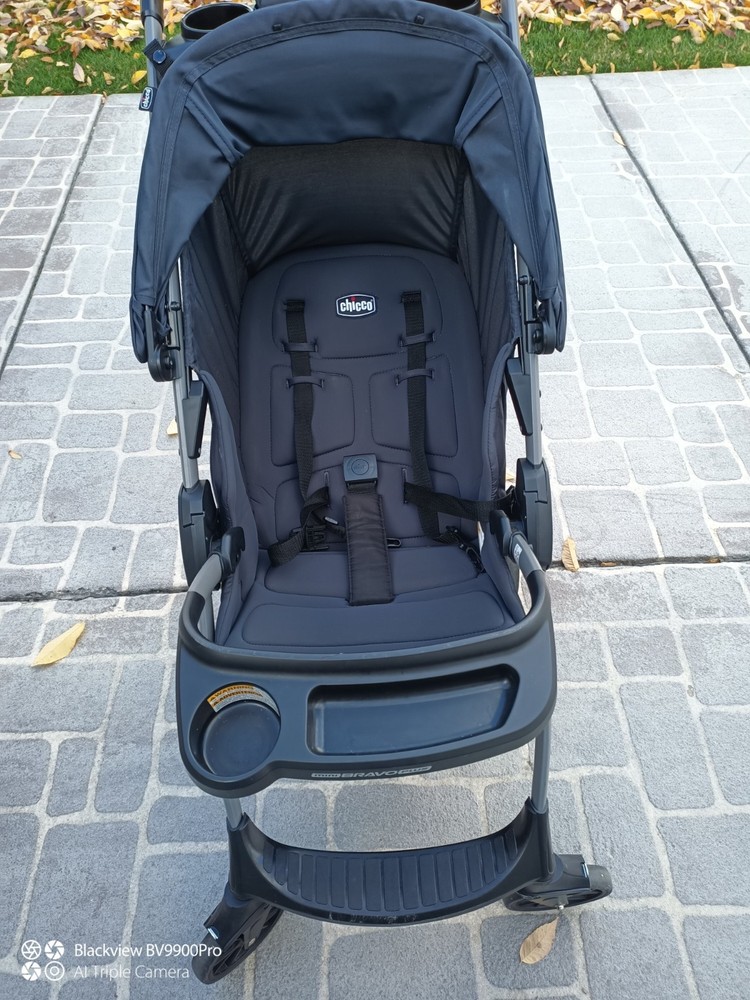 Chicco Bravo Quick-Fold Stroller Black New, Open Box