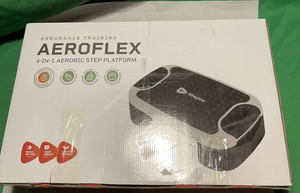 Aerobic Balance Board and Step Up Exercise Platform - Adjustable Multi- 4 In-1
