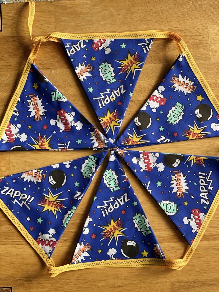 Fabric Bunting superhero party
