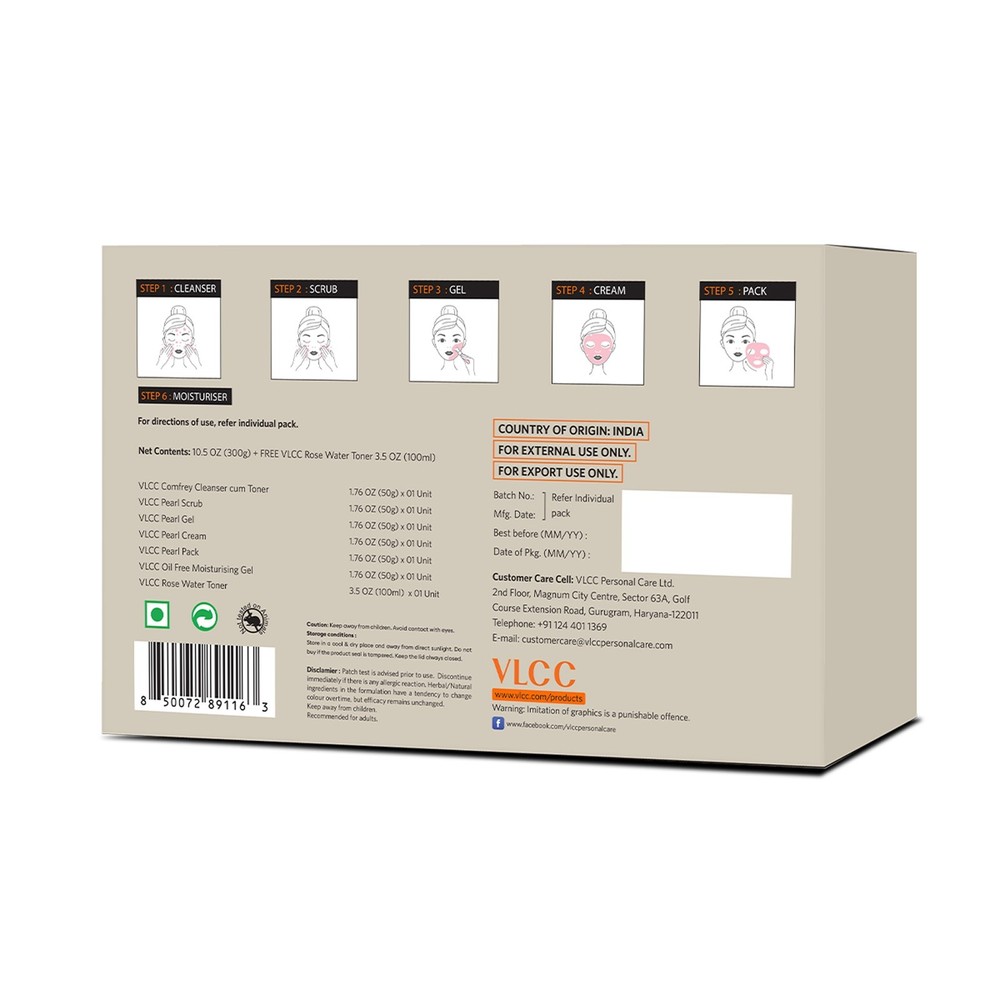 VLCC Pearl Facial Kit - 7 Pc Set