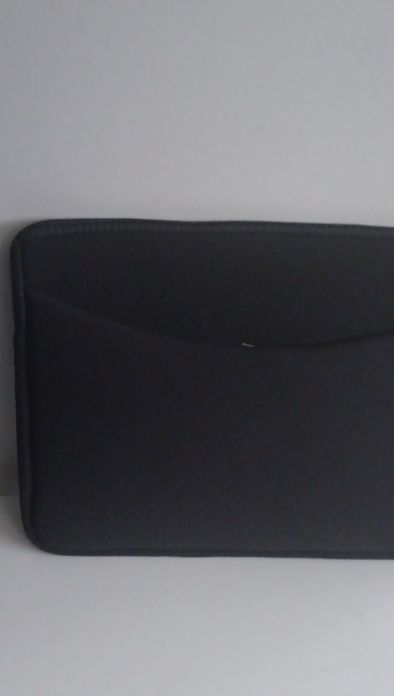 Black Neoprene Padded Sleeve Case for 13 Inch Universal Laptop Solid Pattern