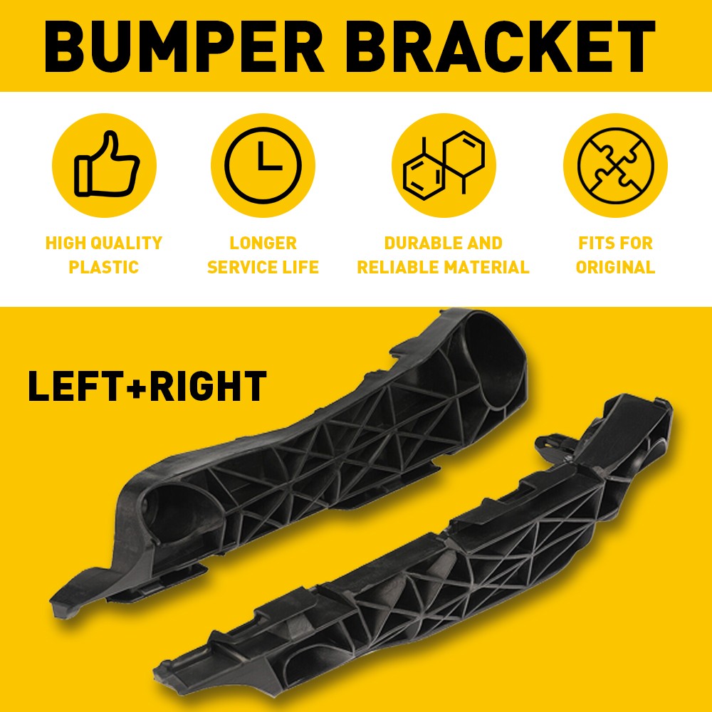 For RAV4 Bumper 2006-2012 Bracket Retainer Front Pair Beam Mount Support 2PCS