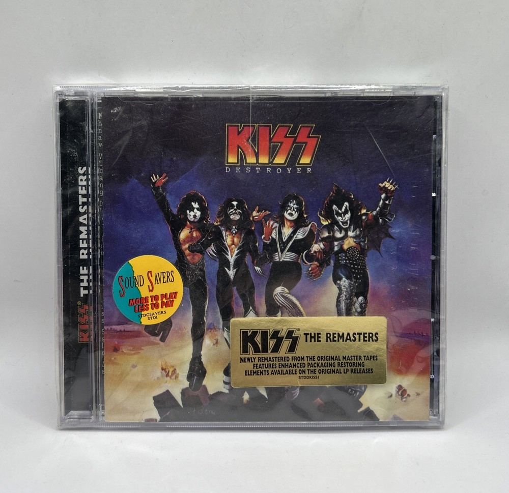 KISS CD “Destroyer” Remasters 1997 In Shrink W Hype Stickers Restored Artwork