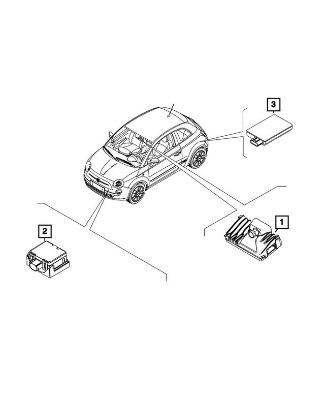 Genuine Mopar Lane Departure Warning Module 68656435AA