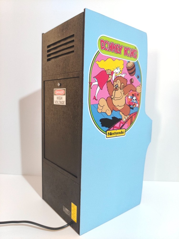 Donkey Kong trilogy plus 10 extra games. 1/6 scale mini working arcade cabinet.