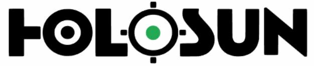 HOLOSUN GREEN DOT Gun Safe Decal / Window Decal / Toolbox Sticker