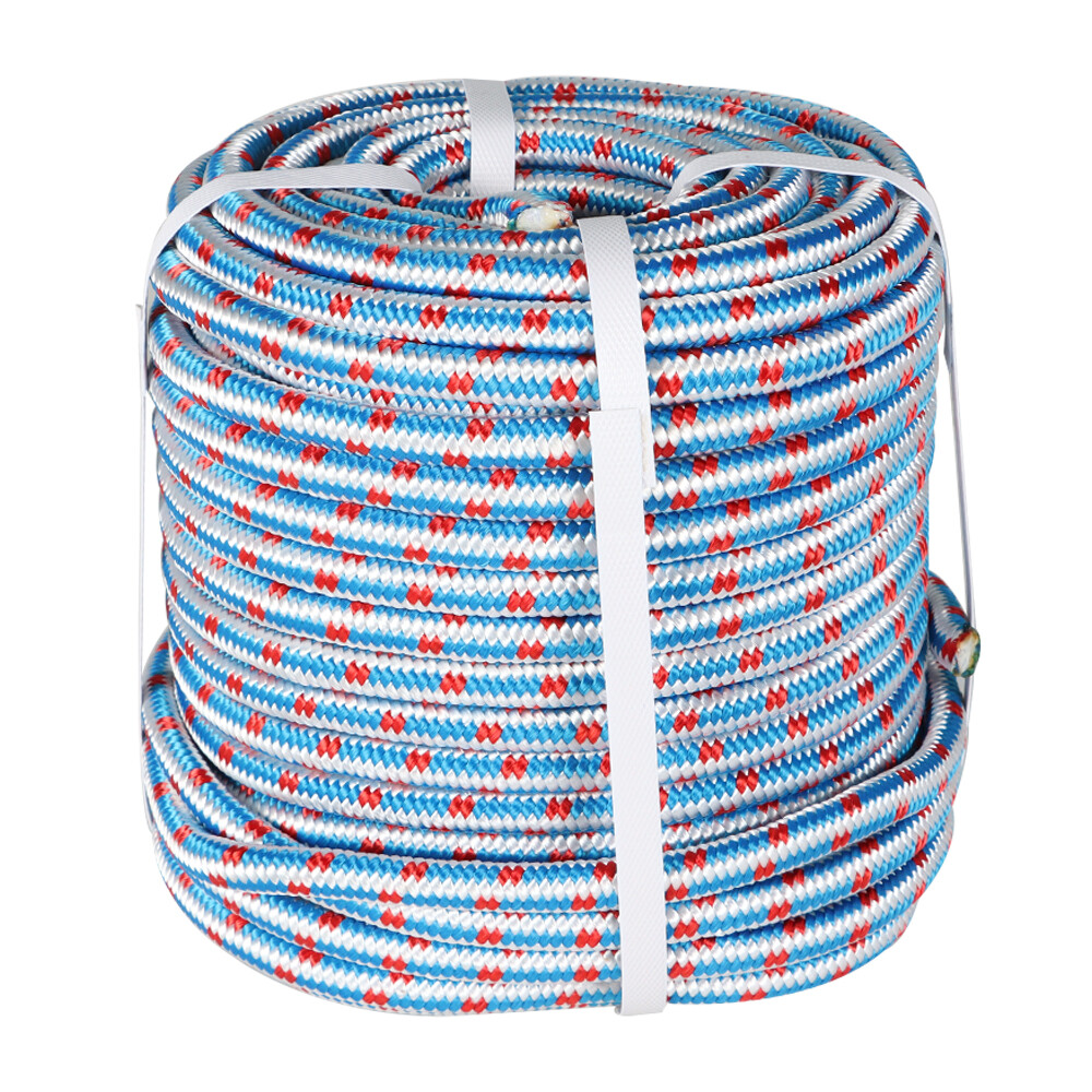 16 Strand Braided Nylon Core Polyester Arborist Tree Climbing Rope 1/2" × 100'