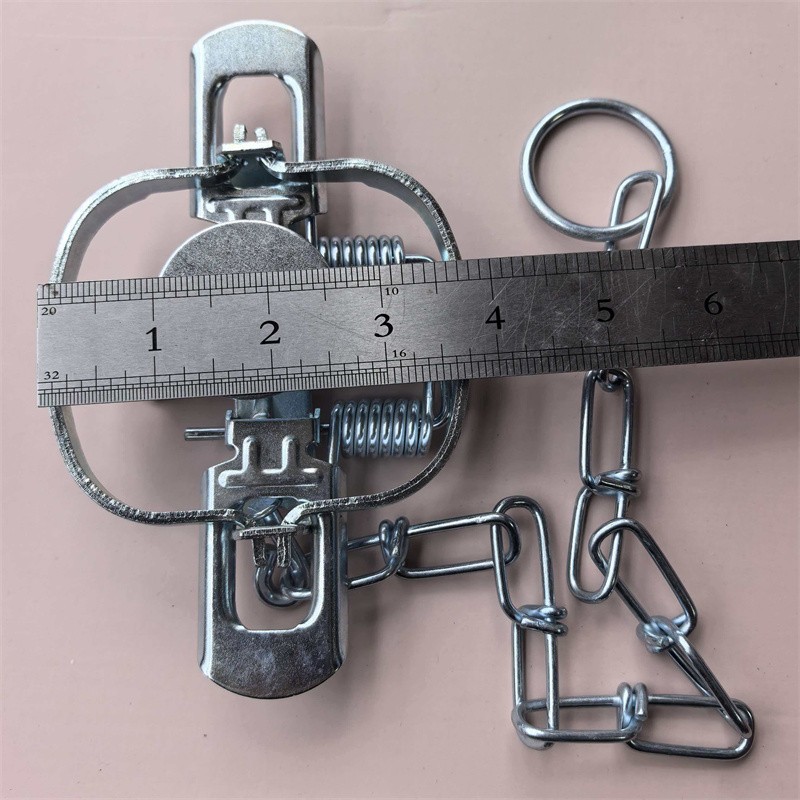 4⅜ Inches Jaw Spread Coil Spring Trap Raccoon Muskrat Nutria Mouse Survival Trap