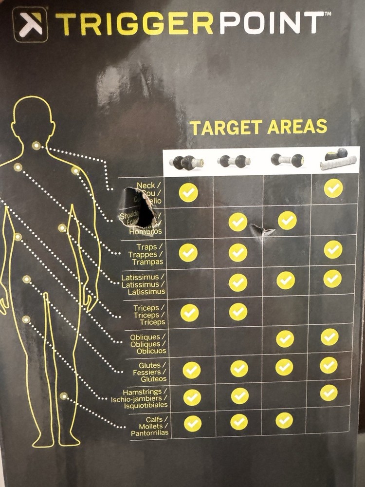 TriggerPoint Foam Roller Set, Removable Massage Balls, Massage Grid, Gray/Black