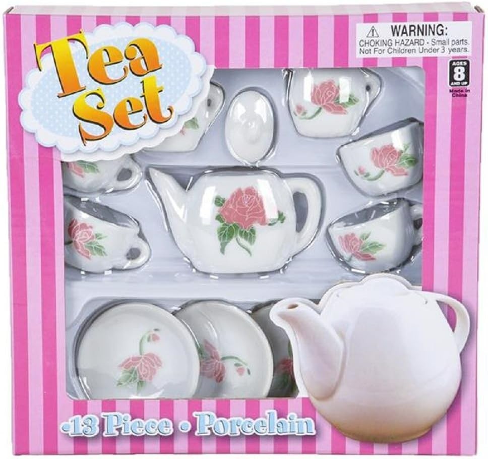 13 PC Ceramic Tea Set