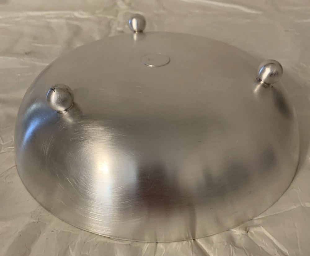 Vintage Silver Plated Footed 9” Bowl Server Decorative READ
