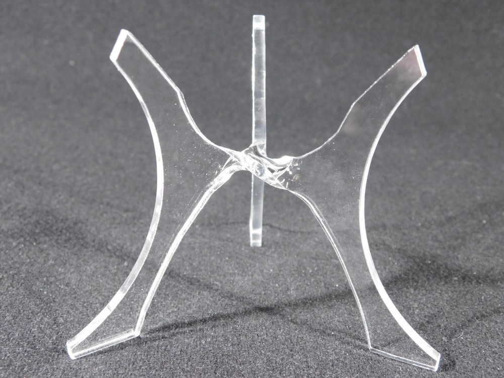 Sphere Display Stand Three Post Clear Lucite Large Size