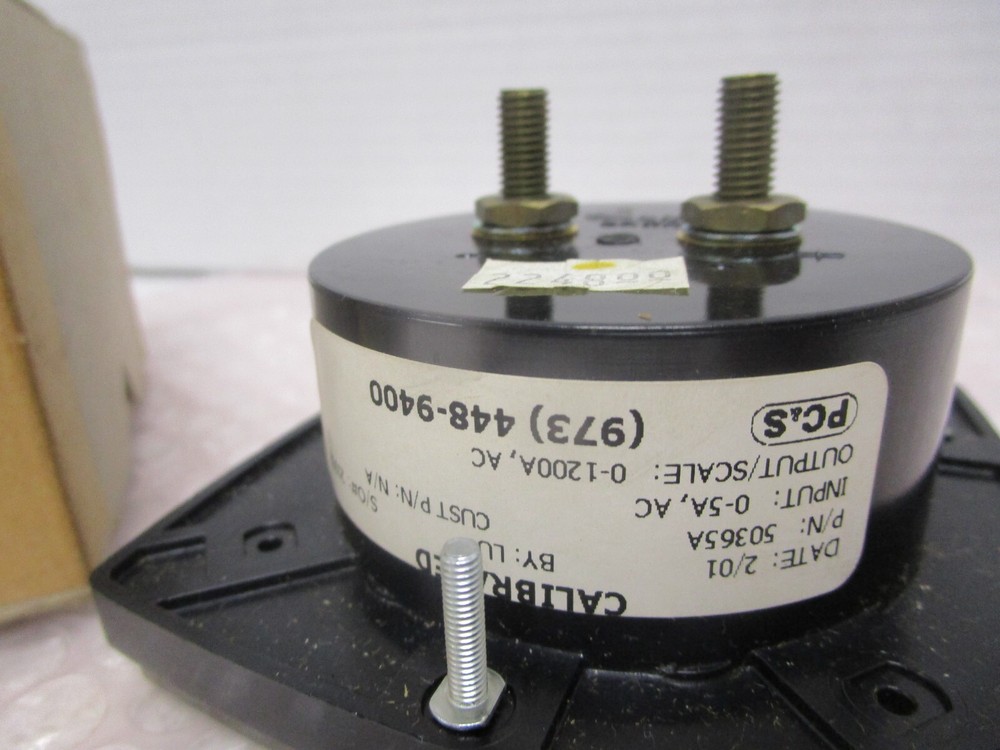 GE PANEL METER A-C AMPERES (NEW)