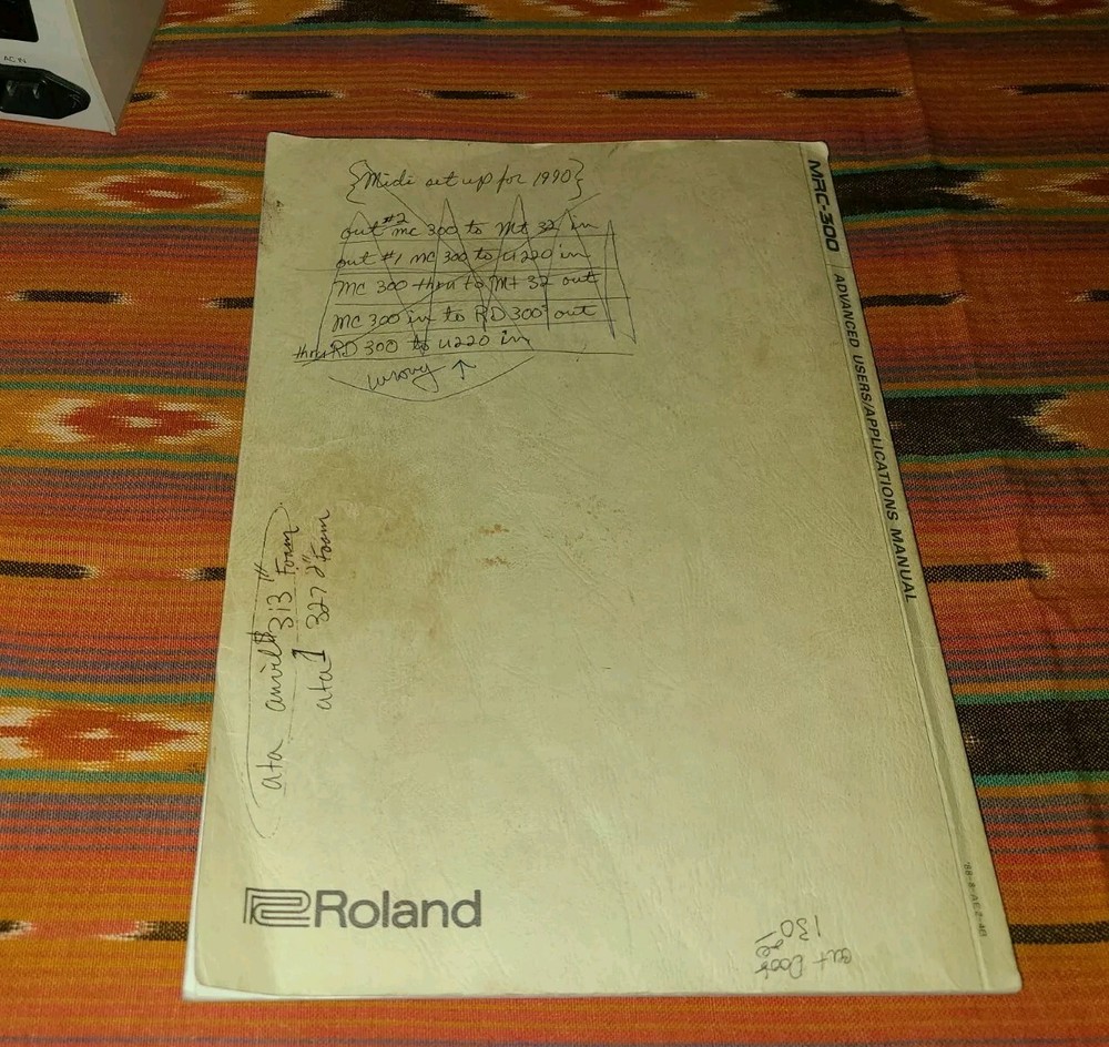 Roland MC-300 MICRO COMPOSER Midi Sequencer MC300 Advanced Manual Quick Table