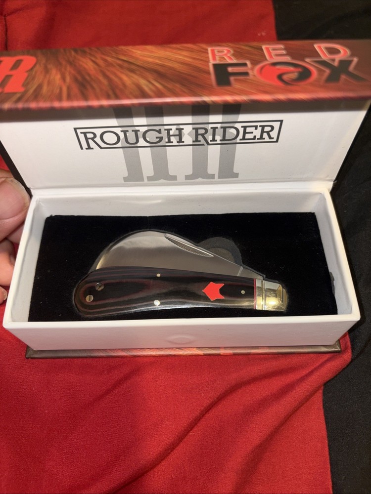 Rough Ryder Red Fox Hawkbill Folding Knife RR2295