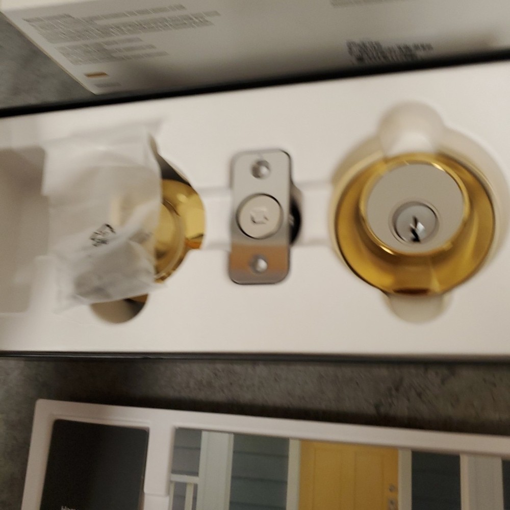 Level Lock Keyed Entry Smart Door Lock - Polished Brass Model C3