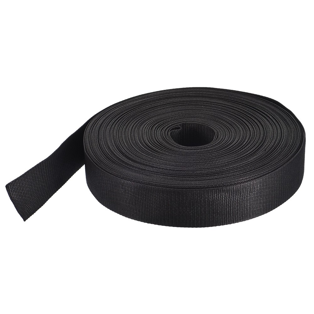 Lightweight Polypropylene Webbing Strap 2" 50 Yard Backpack Black