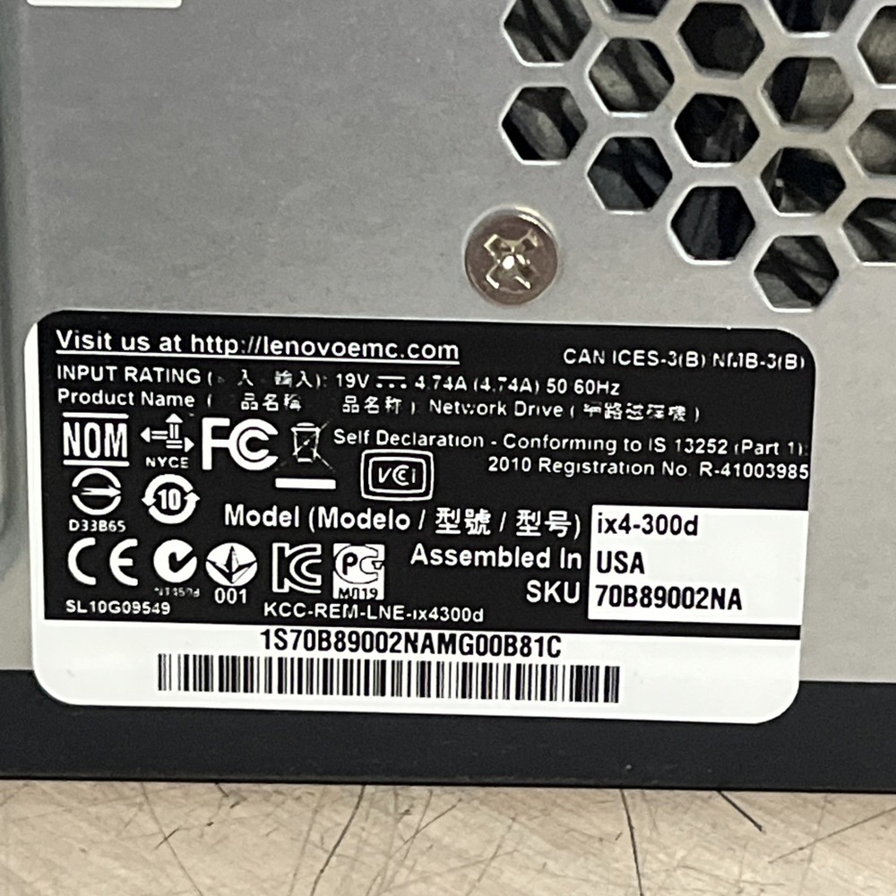 LENOVO IX4-300D NO HD