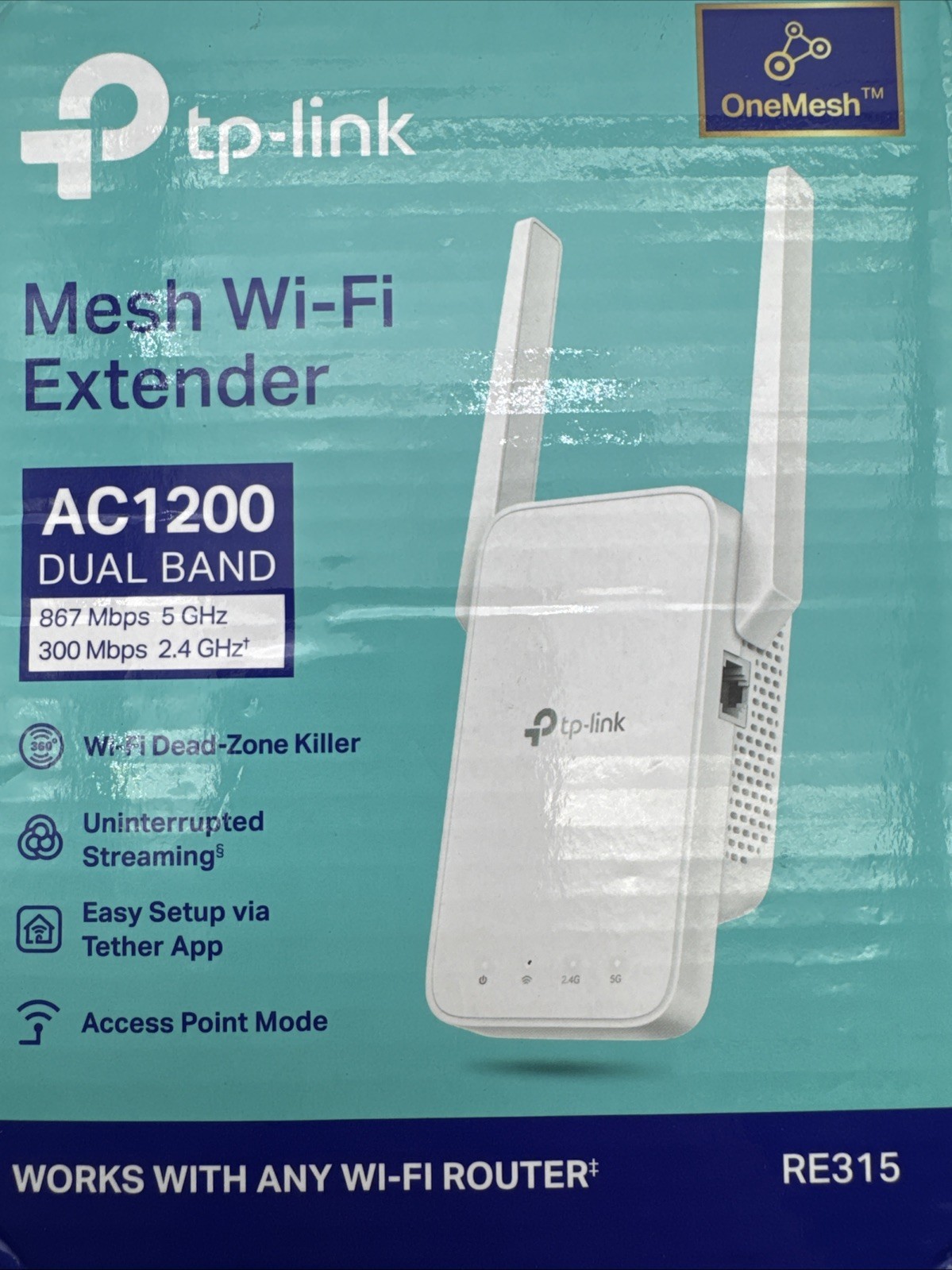 TP-LINK | RE315 AC1200 Dual Band | Mesh Wifi Extender